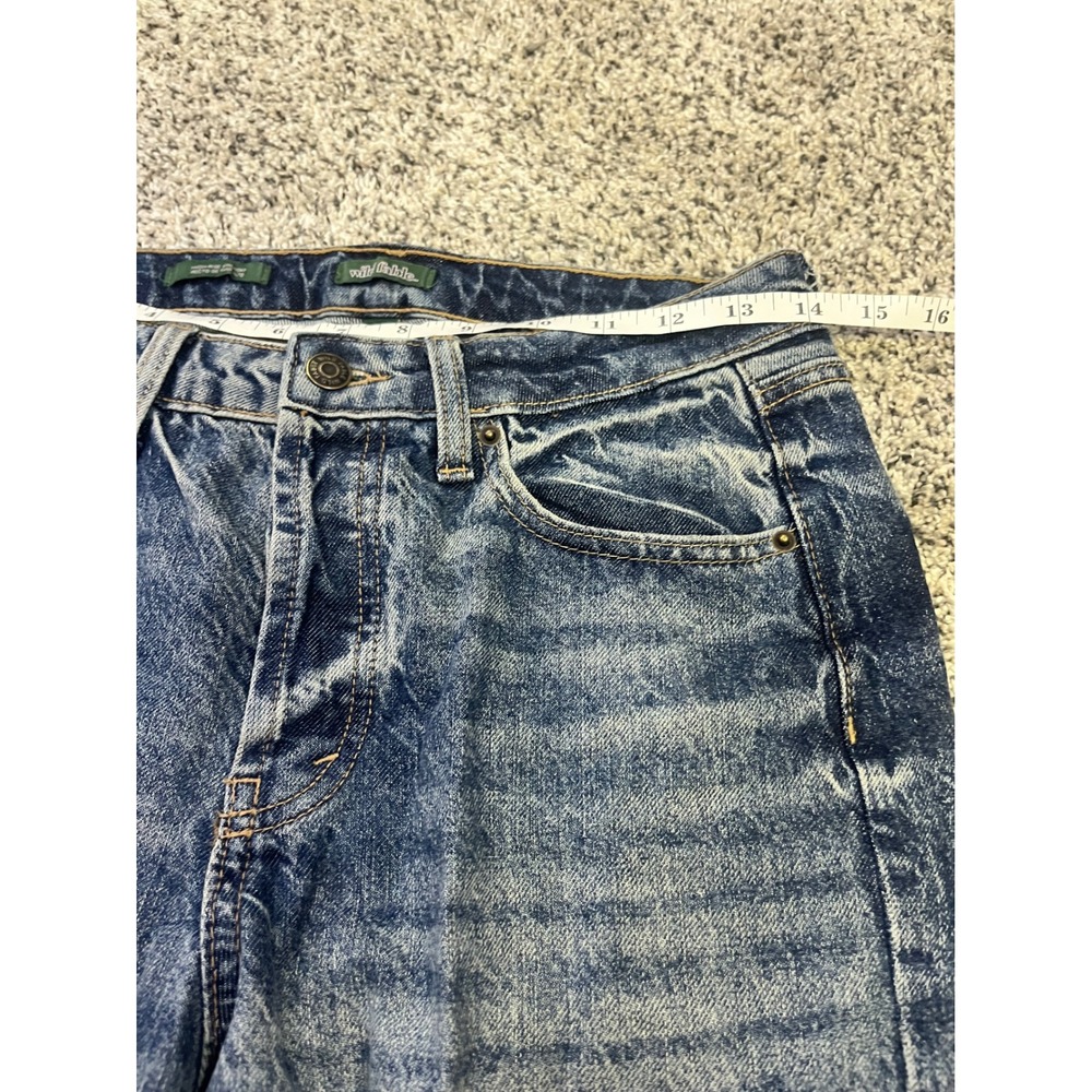 Wild Fable‎ Easy Rigid High Rise Straight Leg Jeans Blue Acid Wash Womens Size 4 - Picture 5 of 12